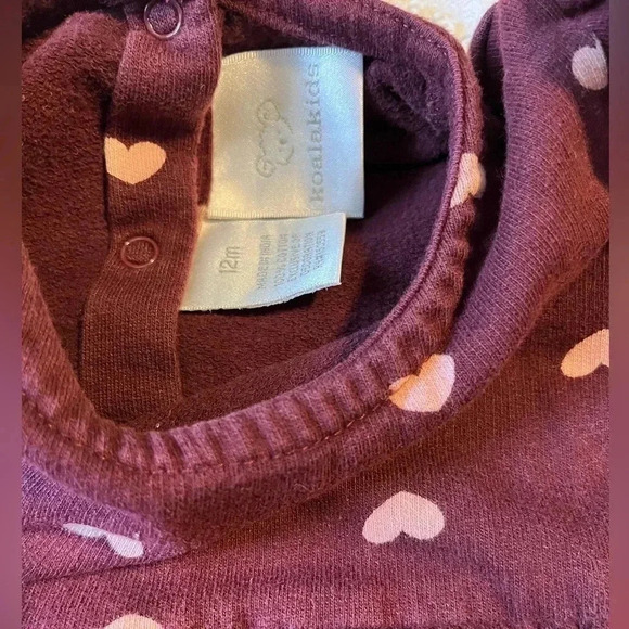 Koala Kids Owl Heart Dress - 12 M - Picture 2 of 3